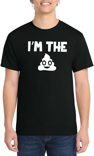 Comical Shirt Men's I'm the Shit Cotton Tee, Black, I'm the Shit